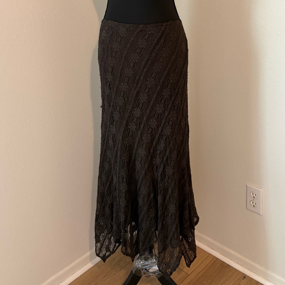 Chico's Brown Asymmetrical Skirt